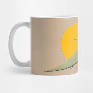 Pteranodon Cut Out (with Orange Disc) Mug